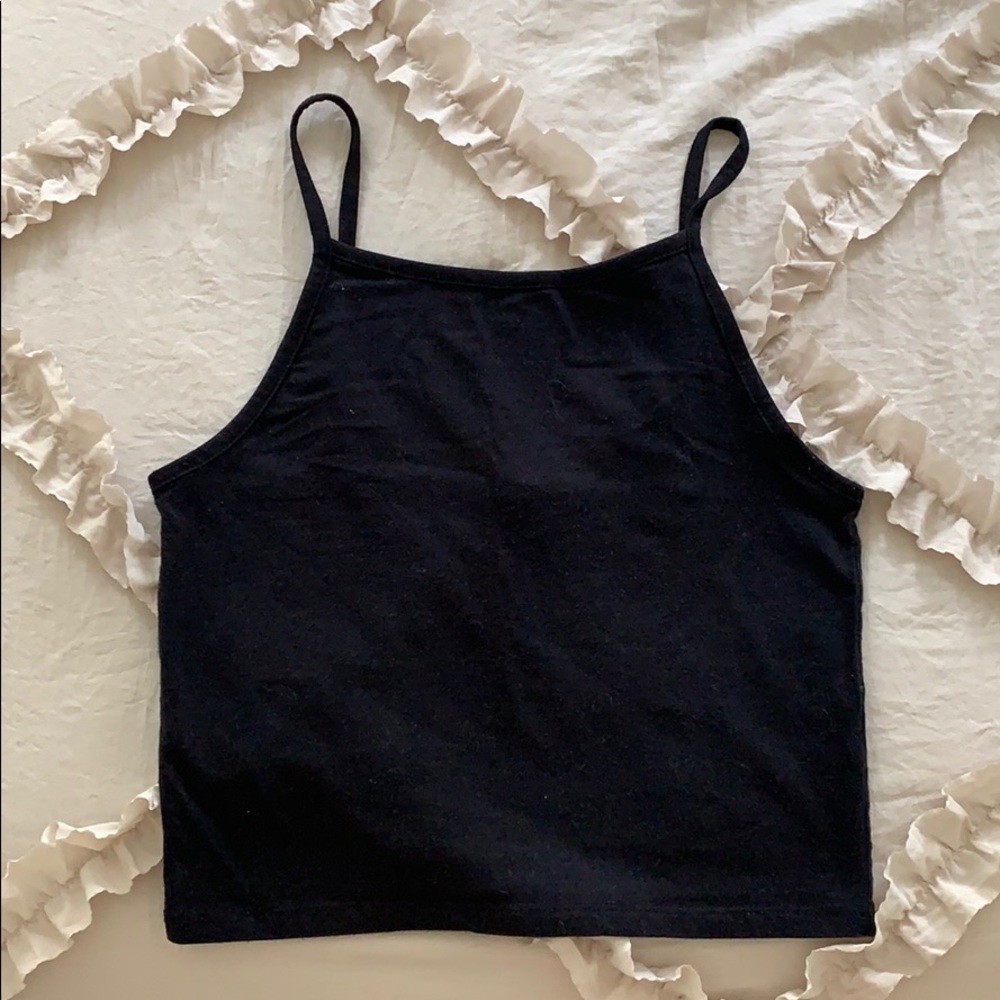 Brandy Melville Black Crop Top